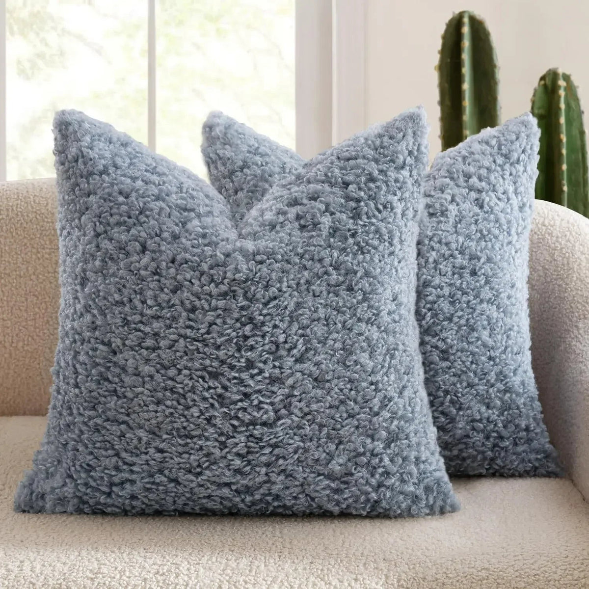 Plush Lamb Fleece Teddy Pillow Cover - Pillow Bay