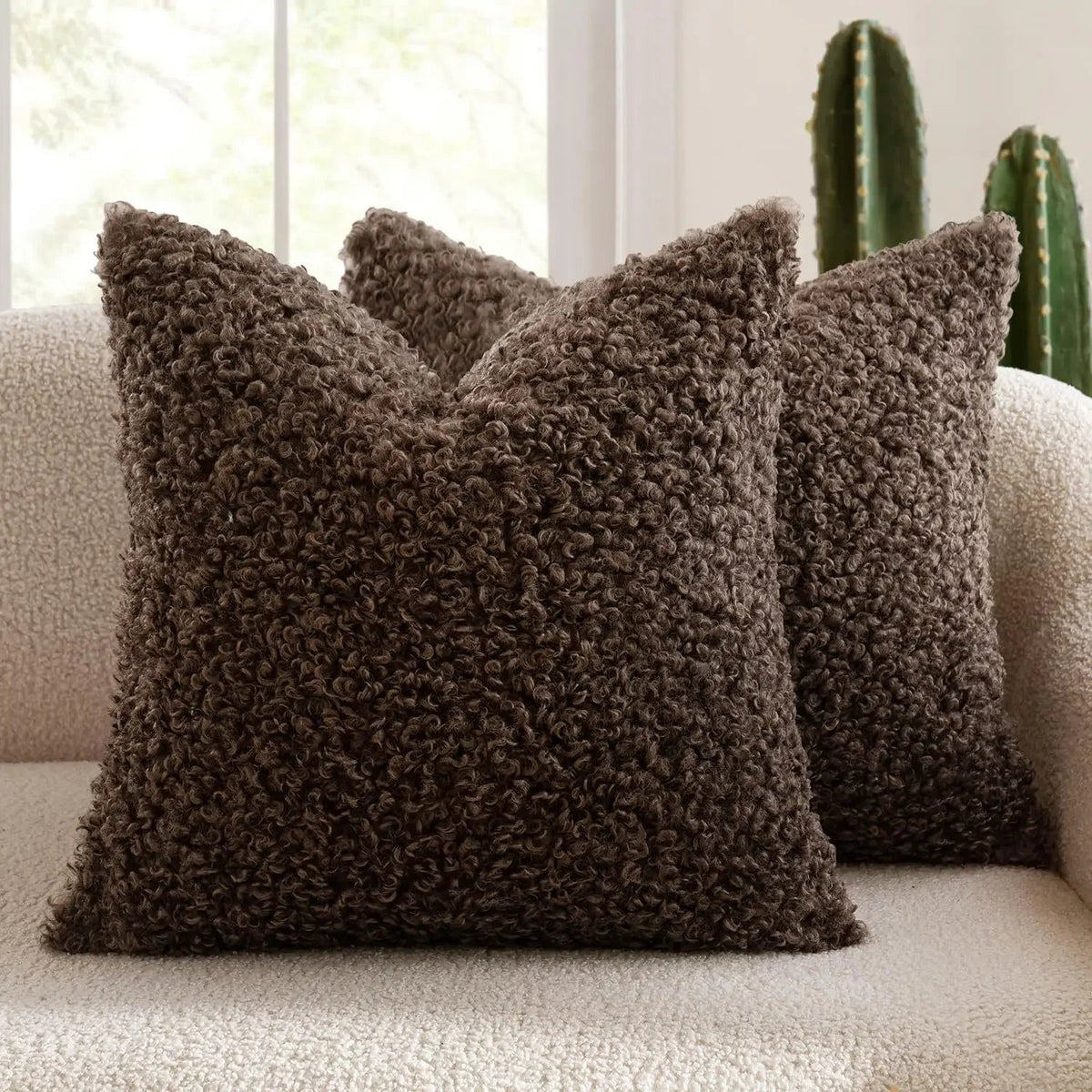 Plush Lamb Fleece Teddy Pillow Cover - Pillow Bay