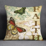 Purple Butterfly Floral Pillow Cover - Pillow Bay – image 6