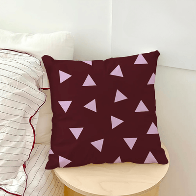 Purple Geometric Striped Pillow Cover - Pillow Bay – alternate view