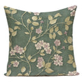 Red Flower Leaf Cushion Cover - Pillow Bay