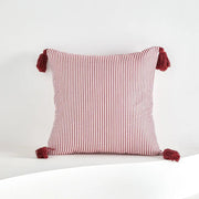 Red Striped Tassel Pillow Cover - Pillow Bay – image 8