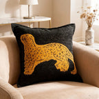 Retro Brown Leopard Throw Pillow Cover - Pillow Bay