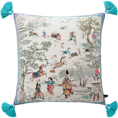Retro Chinese Velvet Pillow Cover - Pillow Bay – alternate view
