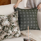Retro Floral Wool Blend Pillow - Pillow Bay