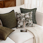Retro Floral Wool Blend Pillow - Pillow Bay