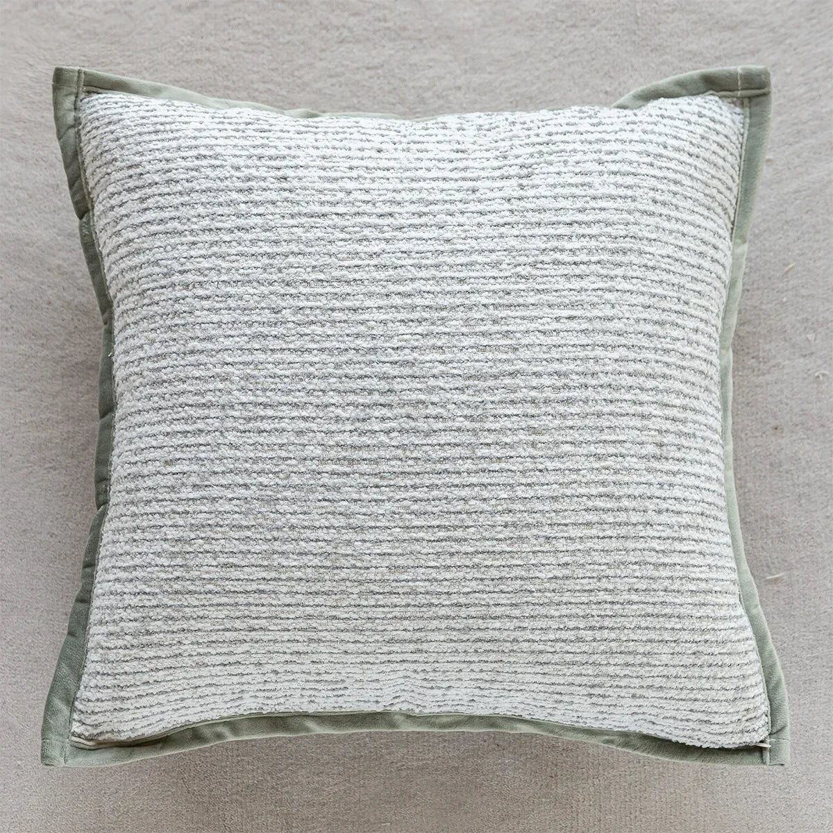 Retro Green Plant Jacquard Pillow Cover - Pillow Bay