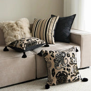 Retro Leopard Stripe Pillow Cover - Pillow Bay – image 1