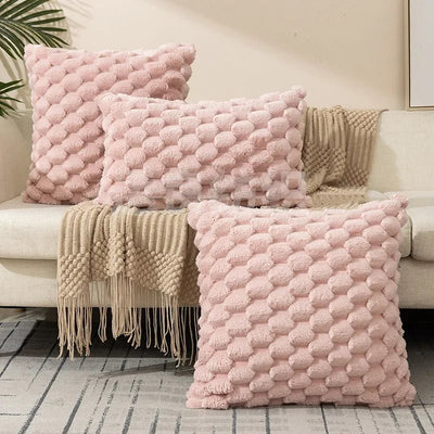 Snowflake Velvet Solid Pillow Cover - Pillow Bay