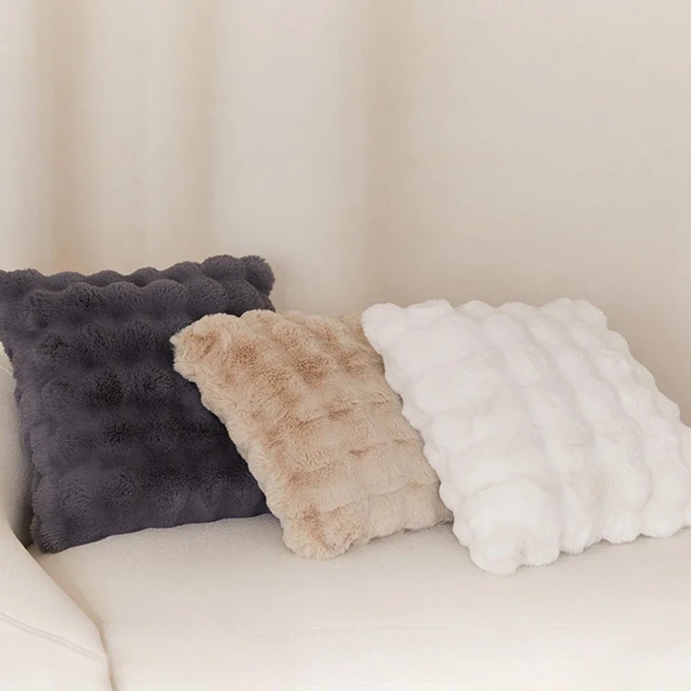Soft Fur Plush Pillow Cover - Pillow Bay