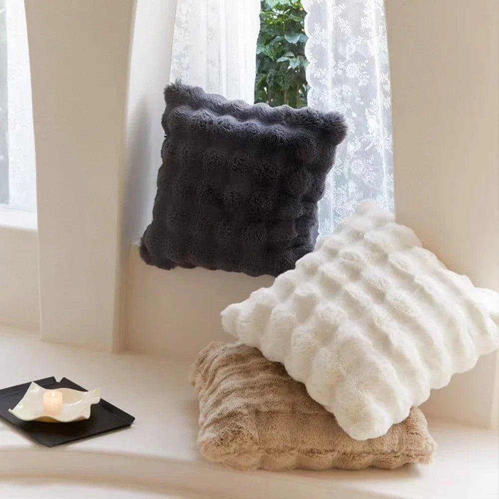 Soft Fur Plush Pillow Cover - Pillow Bay