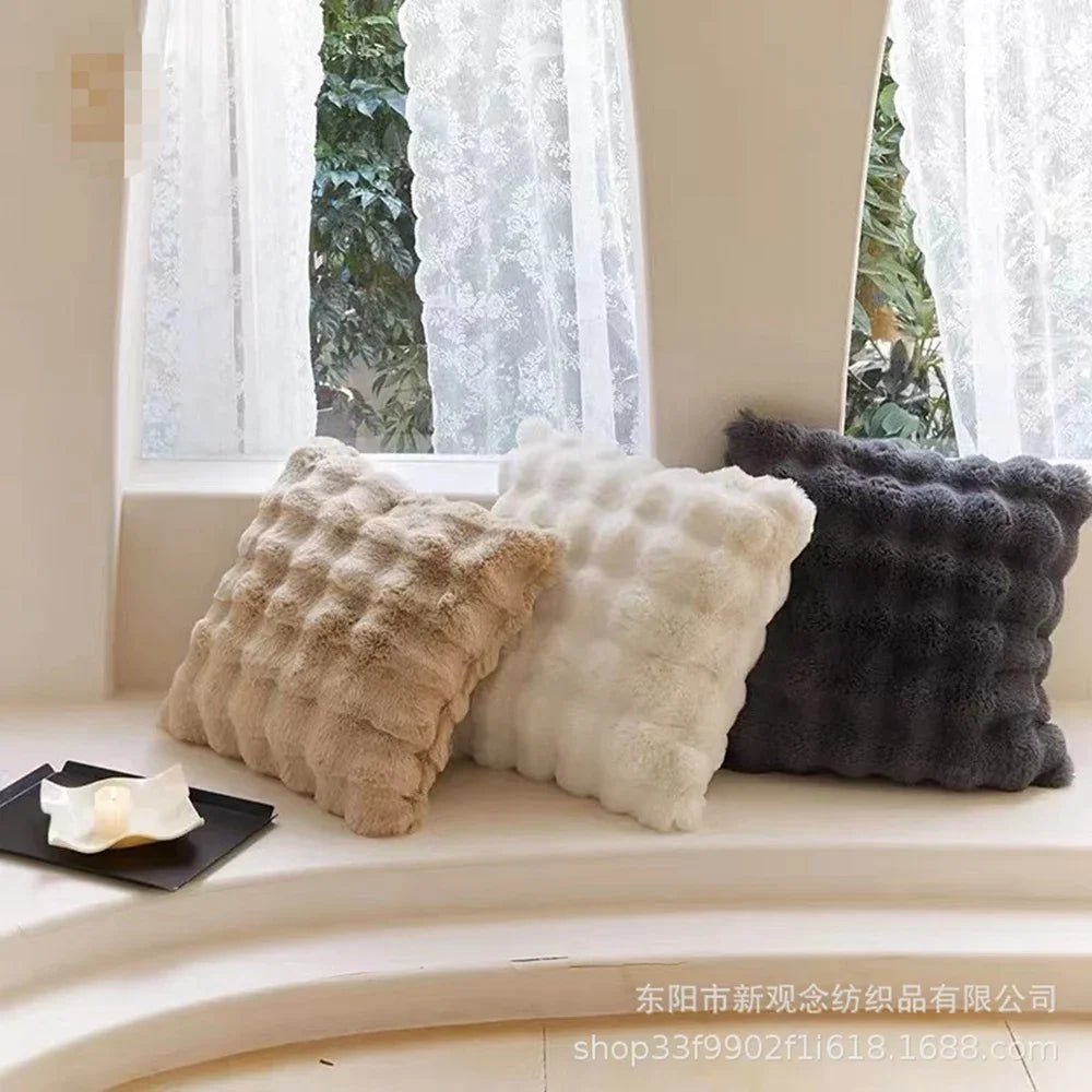 Soft Fur Plush Pillow Cover - Pillow Bay