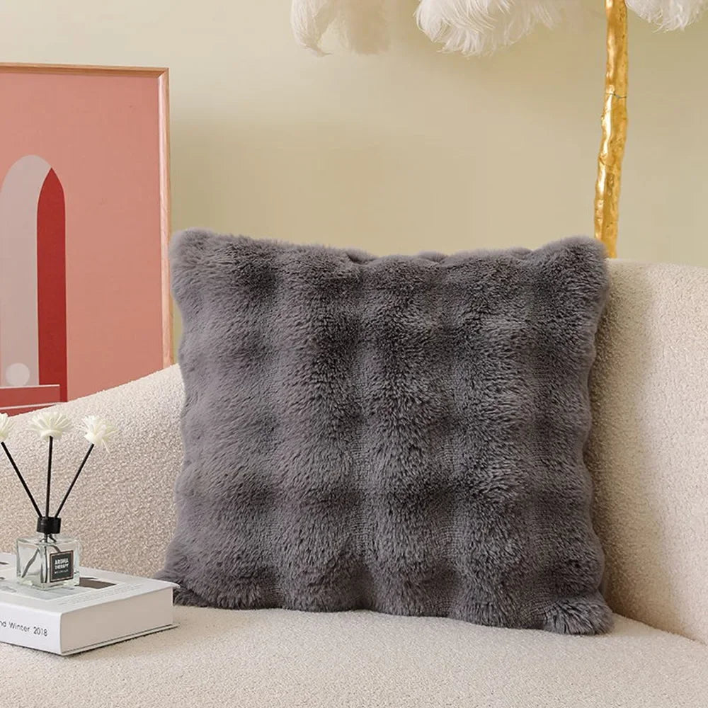 Soft Fur Plush Pillow Cover - Pillow Bay