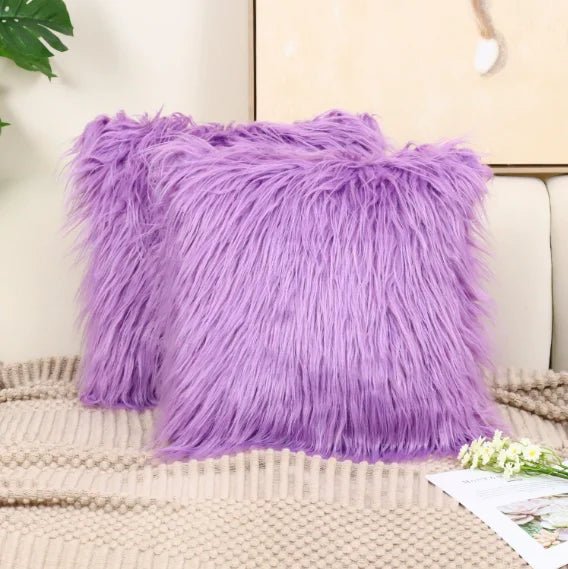 Soft Fur Shaggy Pillow Cover - Pillow Bay