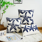 Starfish Embroidered Pillow Cover - Pillow Bay
