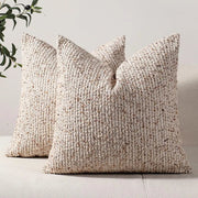 Striped Boucle Throw Pillow Covers - Pillow Bay – image 1