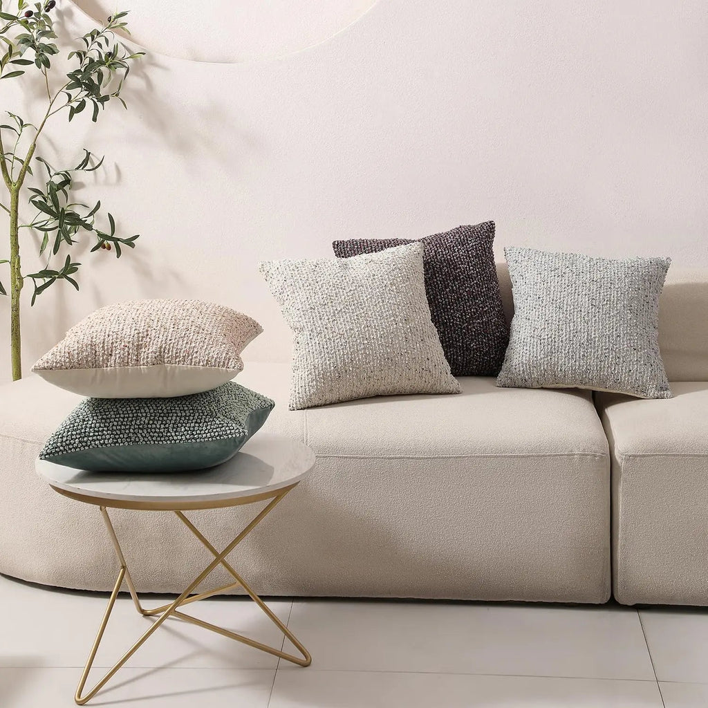 Striped Boucle Throw Pillow Covers - Pillow Bay