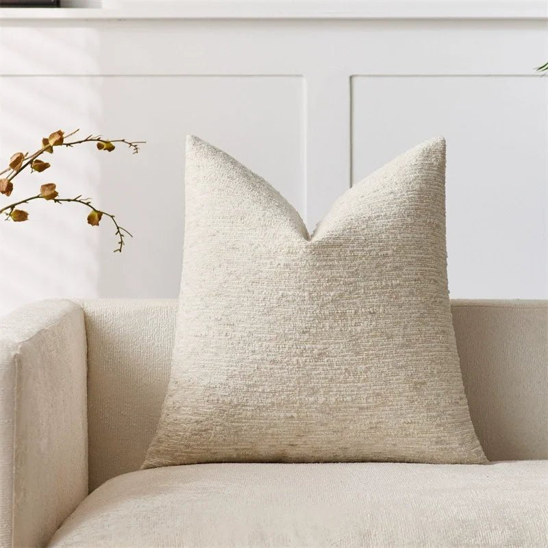 Striped Boucle Throw Pillow Covers - Pillow Bay