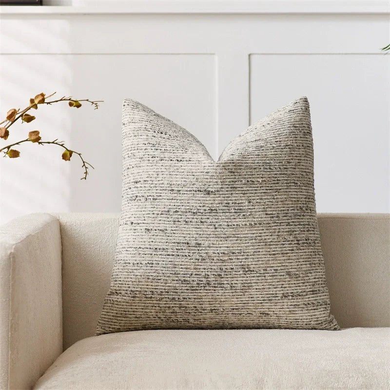 Striped Boucle Throw Pillow Covers - Pillow Bay