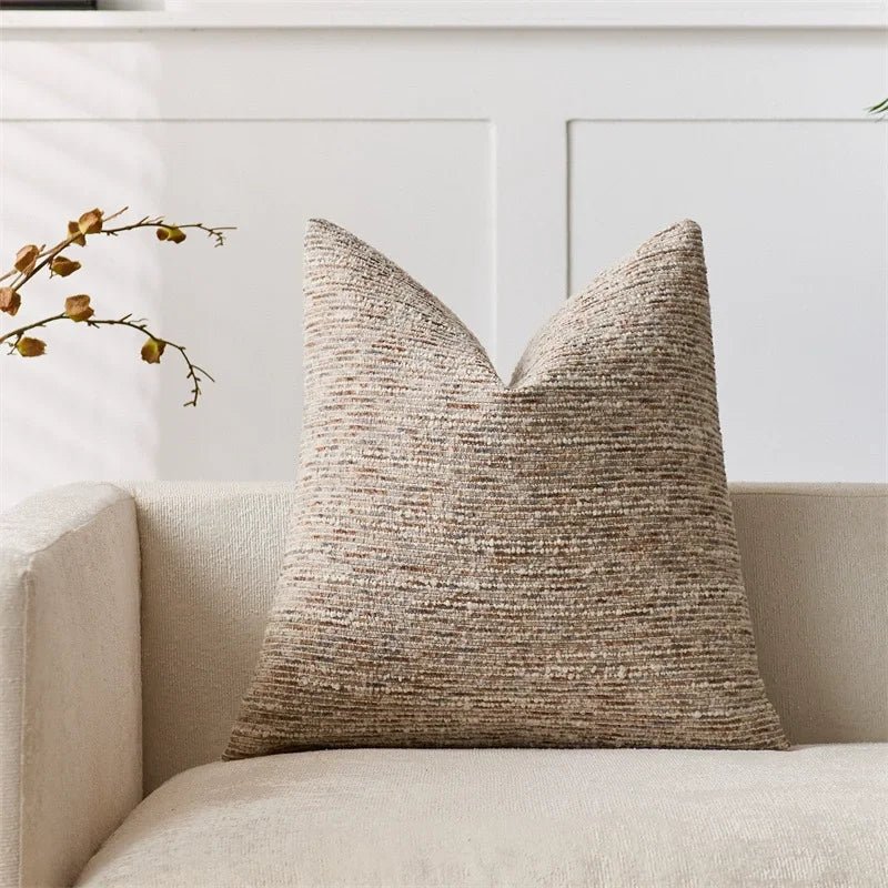 Striped Boucle Throw Pillow Covers - Pillow Bay