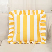 Striped Lace Velvet Pillow Cover - Pillow Bay – image 4
