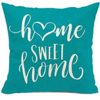 Teal Hexagram Outdoor Pillow Cover - Pillow Bay