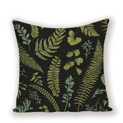 Tropical Jungle Plant Pillow Cover - Pillow Bay
