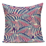 Tropical Zebra Leaf Print Decorative Throw Pillow Cover - Pillow Bay – image 3