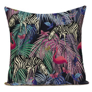 Tropical Zebra Leaf Print Decorative Throw Pillow Cover - Pillow Bay – image 4