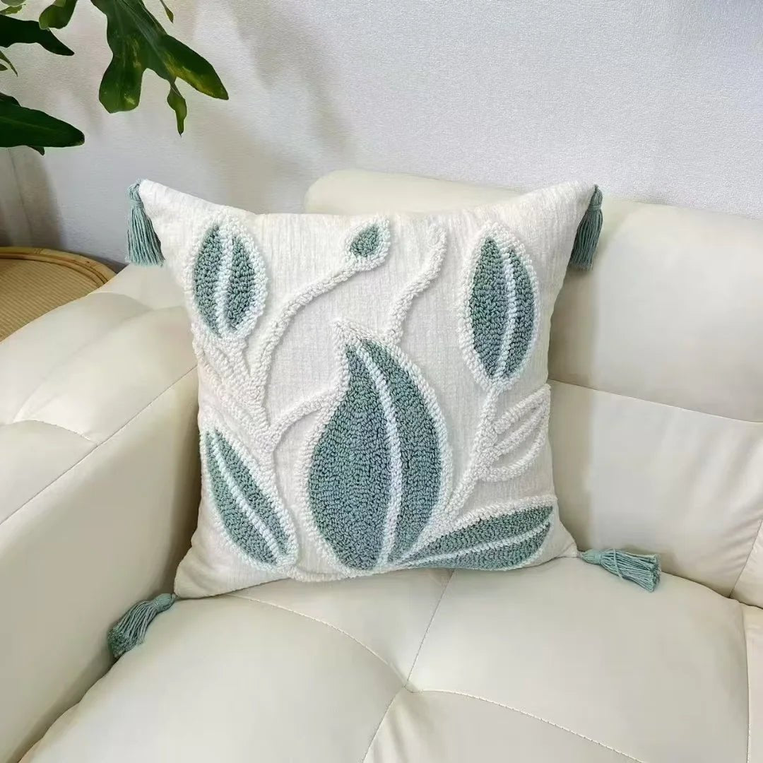 Tufted Tassel Cushion Cover - Pillow Bay