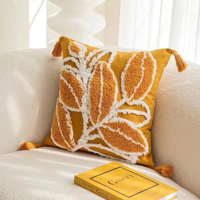Tufted Tassel Cushion Cover - Pillow Bay
