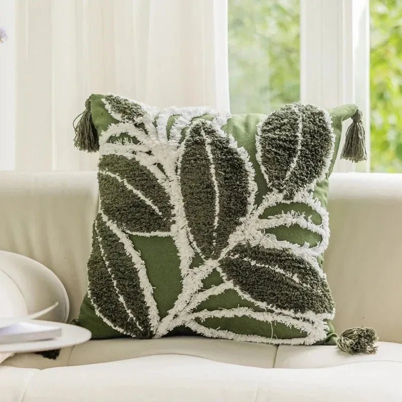 Tufted Tassel Cushion Cover - Pillow Bay