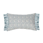 Vintage Blue Green Tassel Pillow Cover - Pillow Bay