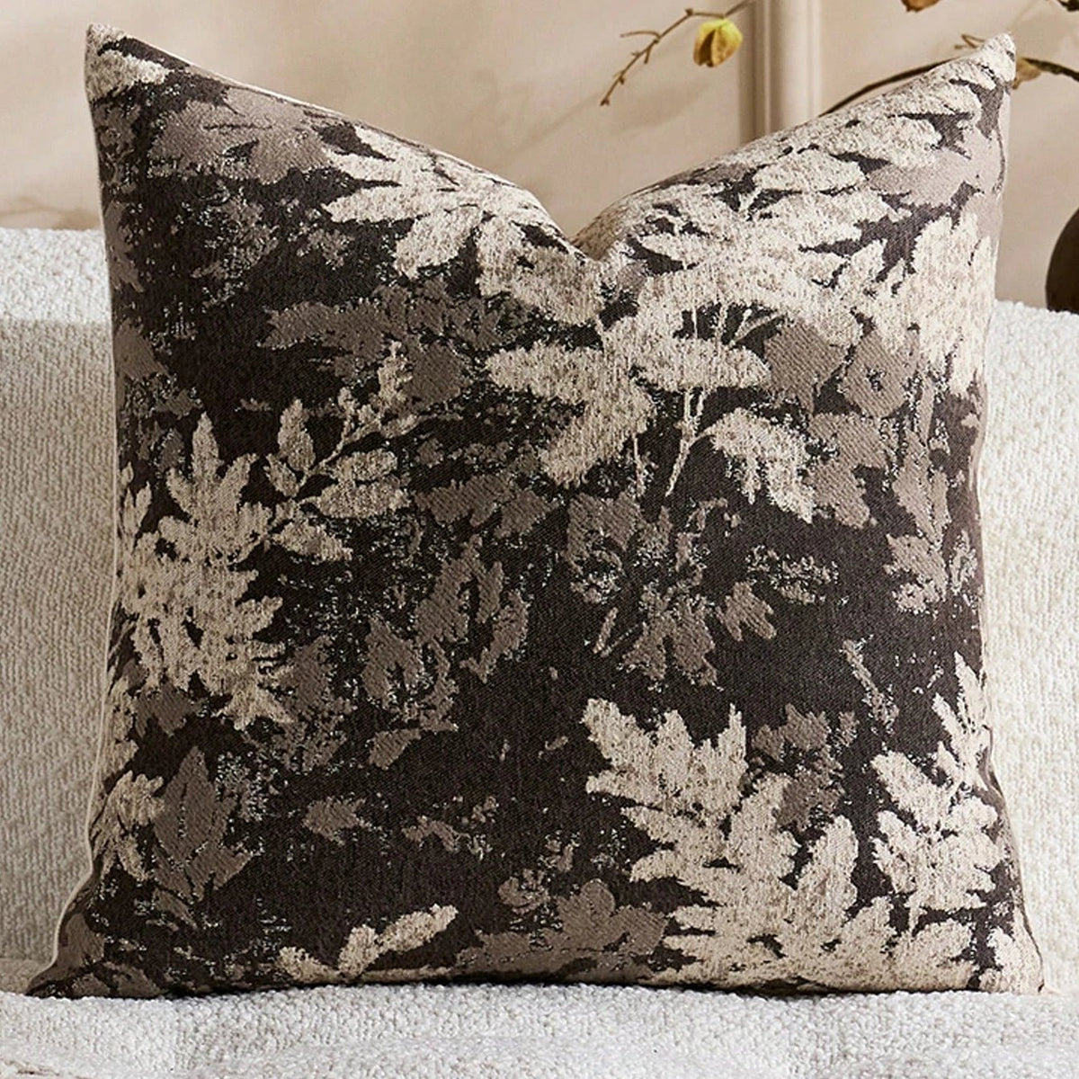 Vintage Botanical Leaf Pillow Cover - Pillow Bay
