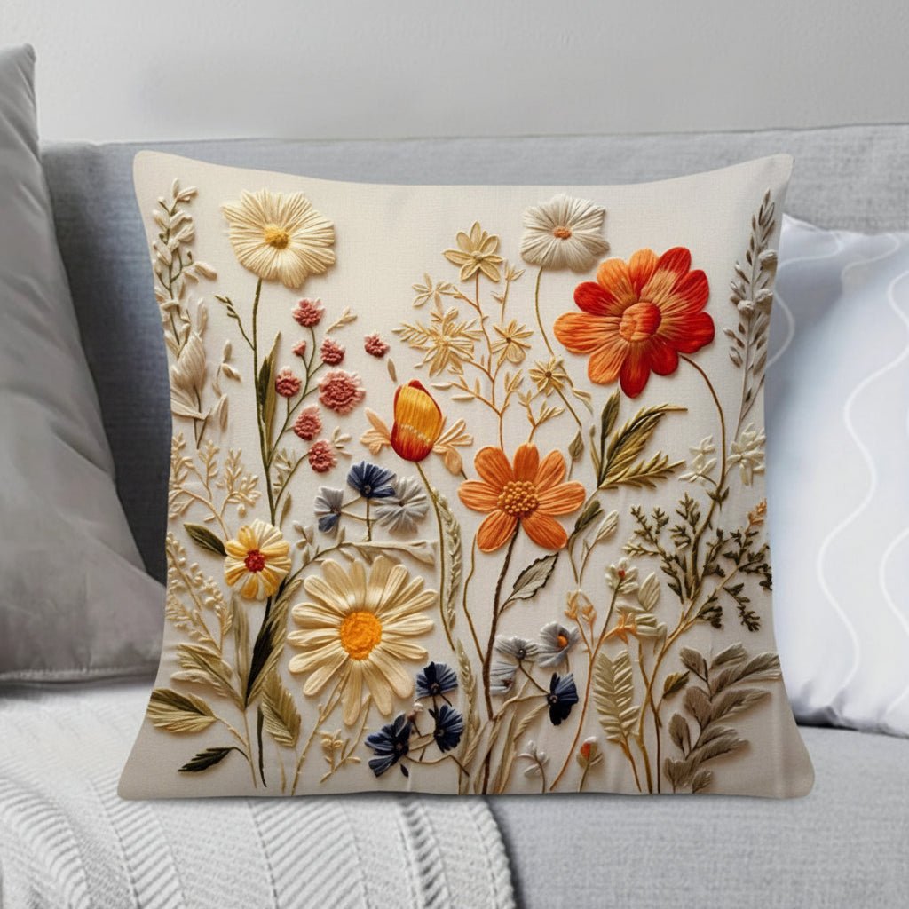 Vintage Floral Botanical Pillow Cover - Pillow Bay