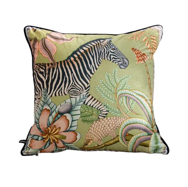 Vintage Floral Velvet Pillow Cover - Pillow Bay