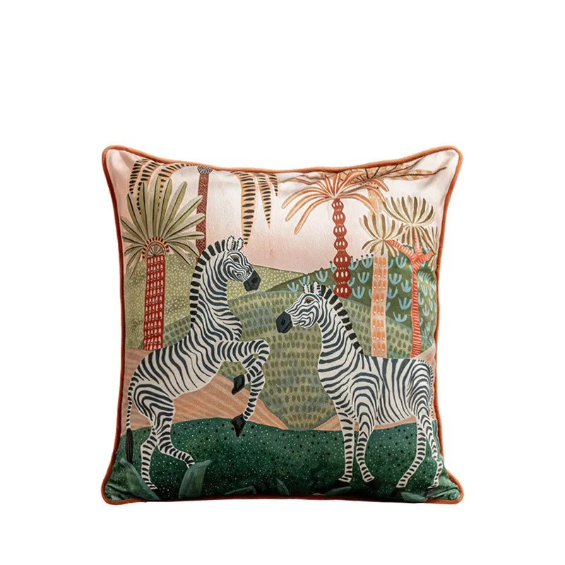 Vintage Floral Velvet Pillow Cover - Pillow Bay