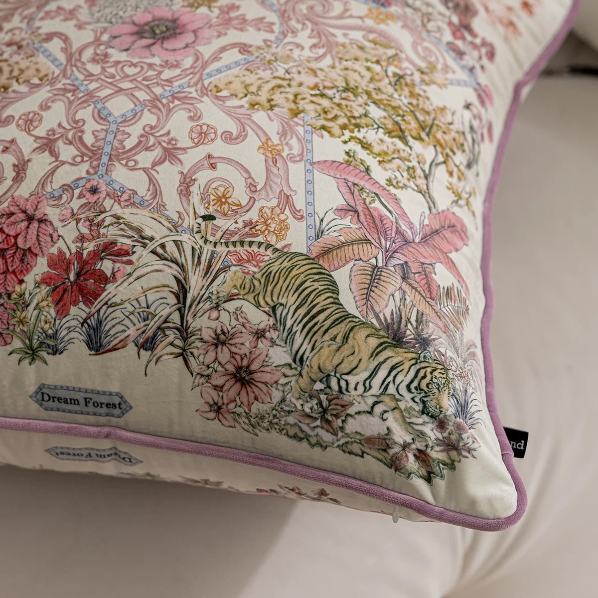 Vintage Floral Velvet Pillow Cover - Pillow Bay