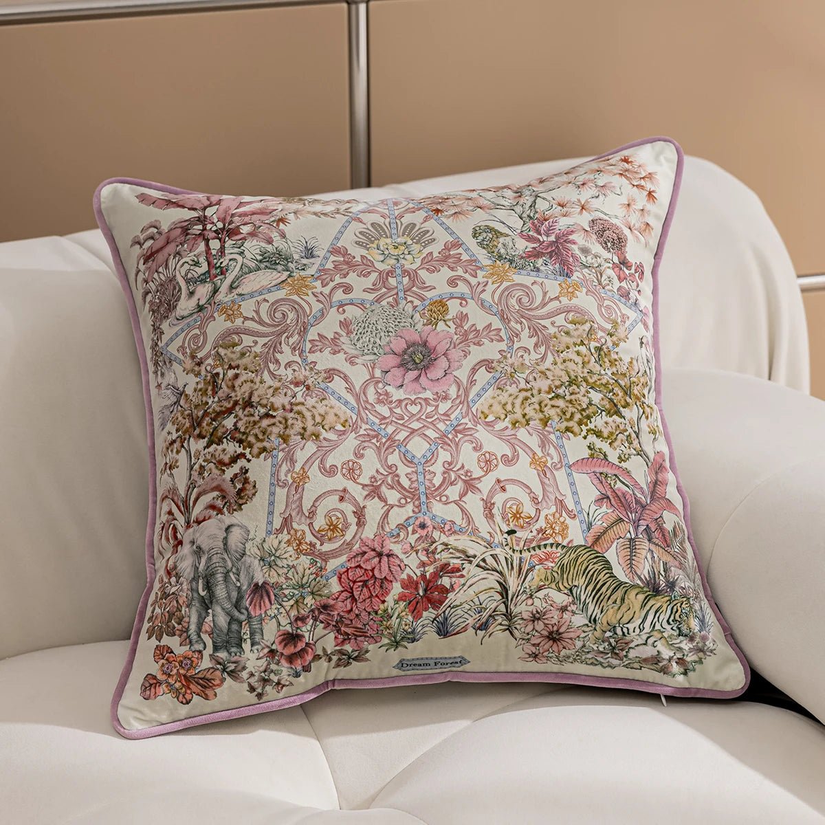 Vintage Floral Velvet Pillow Cover - Pillow Bay