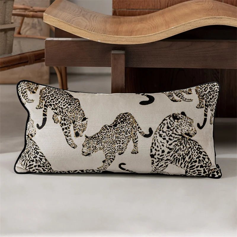Vintage Leopard Velvet Pillow Cover - Pillow Bay