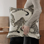 Vintage Leopard Velvet Pillow Cover - Pillow Bay