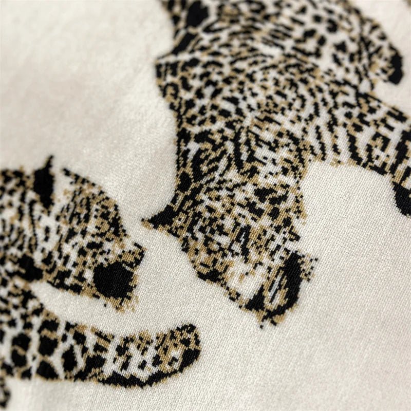 Vintage Leopard Velvet Pillow Cover - Pillow Bay