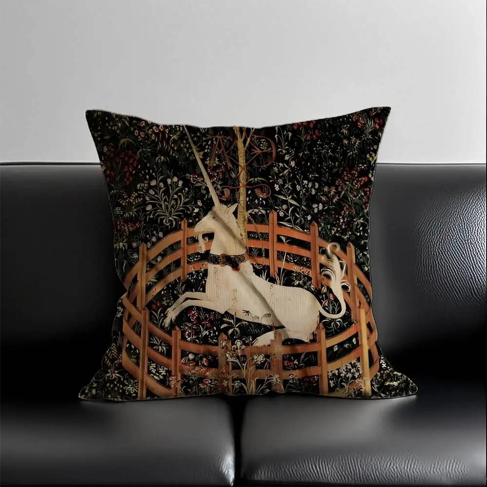 Vintage Unicorn Art Pillow Cover - Pillow Bay