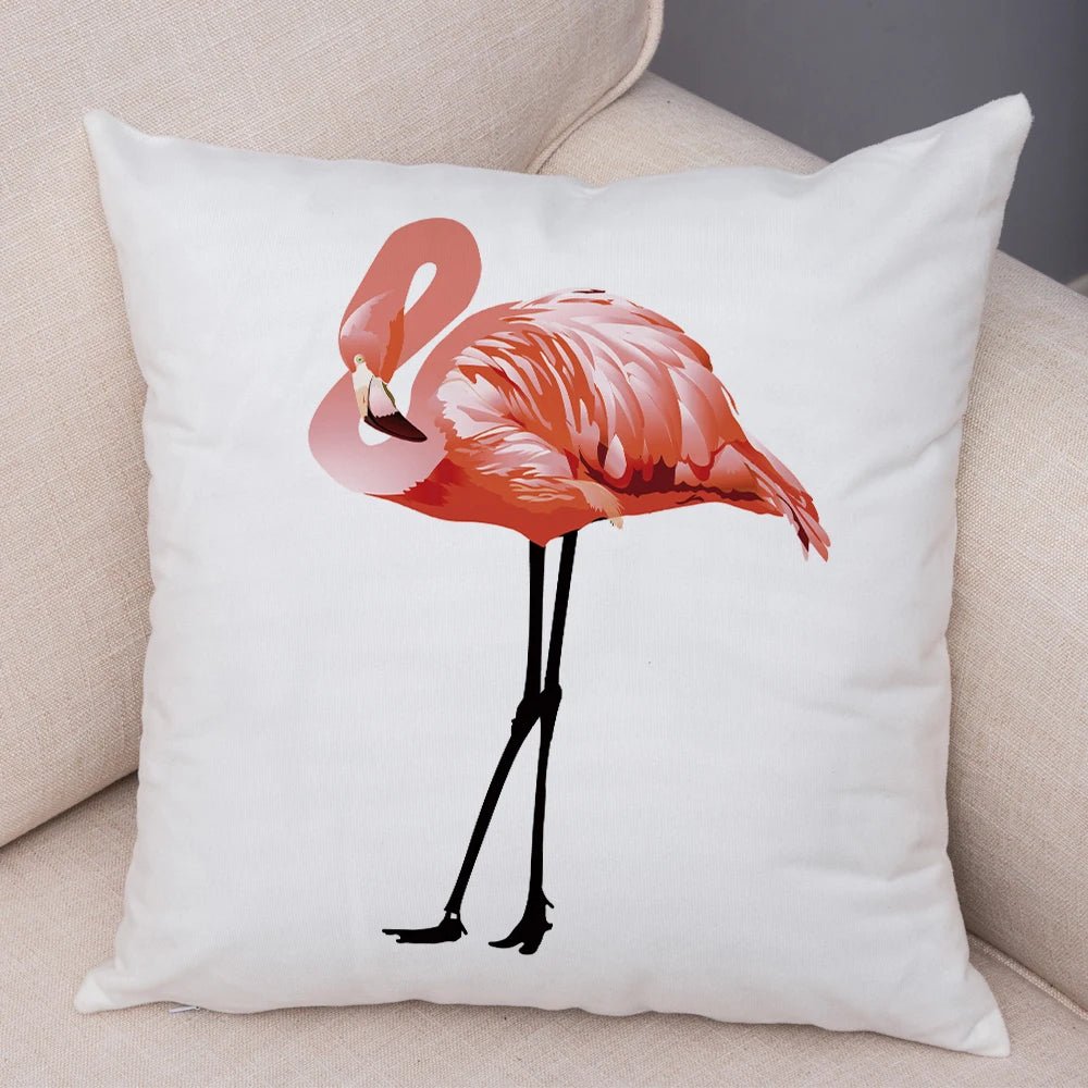Watercolor Flamingo Pillow Cover - Pillow Bay