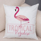 Watercolor Flamingo Pillow Cover - Pillow Bay