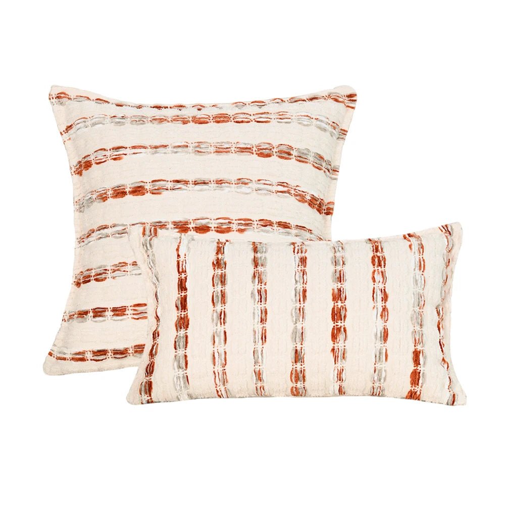 Yarn Dyed Bubble Stripe Pillow Cover - Pillow Bay