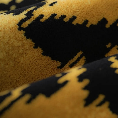 Yellow Tiger Stripe Velvet Decorative Throw Pillow Cover - Pillow Bay – alternate view