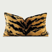 Yellow Tiger Stripe Velvet Decorative Throw Pillow Cover - Pillow Bay – image 5
