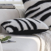 Zebra Print Faux Fur Pillow Cover - Pillow Bay – image 5