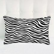 Zebra Striped Lumbar Pillow Cover - Pillow Bay – image 1